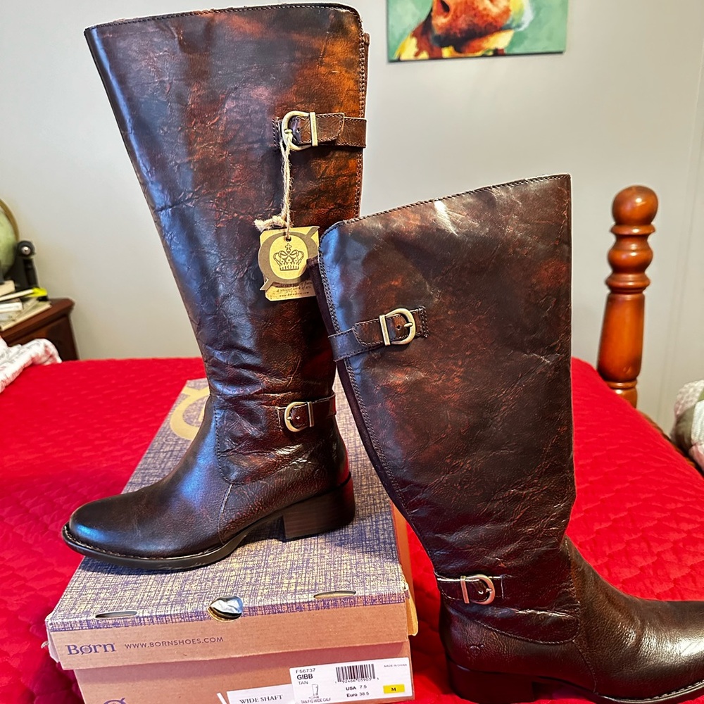 Born Gibb Tall Wide shaft boots